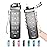 Enerbone 24 oz Water Bottle, Leakproof BPA & Toxic Free, Motivational Water Bottle with Times to Drink and Straw, Fitness Sports Water Bottle with Strap for Office, Gym, Outdoor Sports
