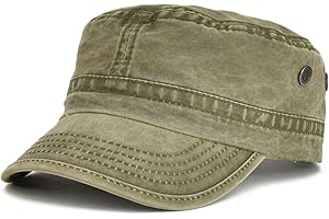 VOBOOM Washed Cotton Military Cap