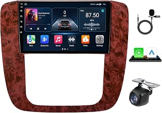 Android 15 Upgrade Car Radio Stereo for Chevy Silverado Tahoe Suburban 2007-2013 GMC Yukon Sierra: 9.2" QLED HD Touchscreen - 5G WiFi Wireless Carplay/Android Auto 1080P Backup Camera GPS FM/RDS