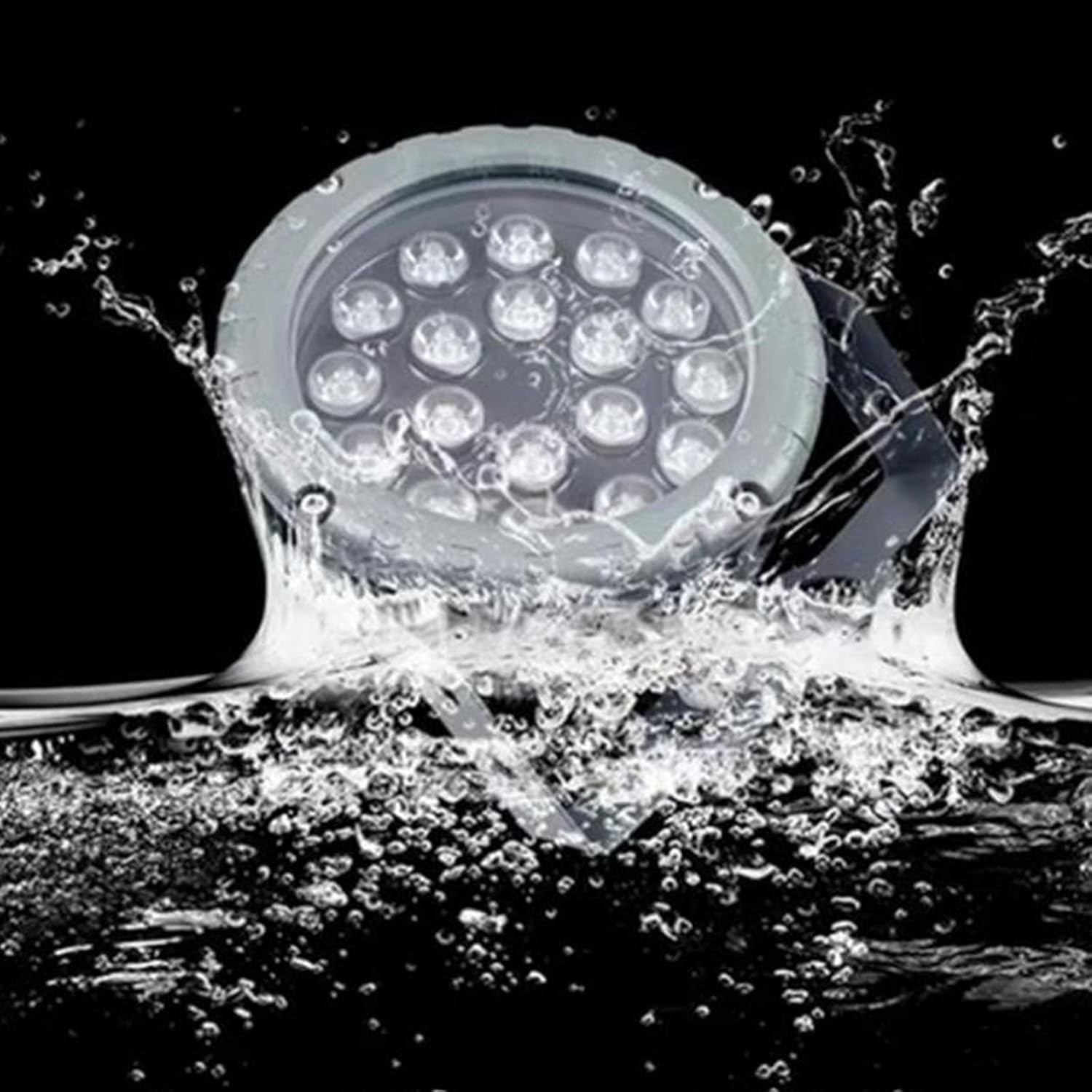 Reflektory LED Do Montażu Naziemnego — Zewnętrzne Oświetlenie Krajobrazowe LED, Wodoodporny Na Kółkach IP65, Regulowany Kąt Okrągłych Reflektorów Krajobrazowych Na Trawniku 85–265 V(White Light,24W)