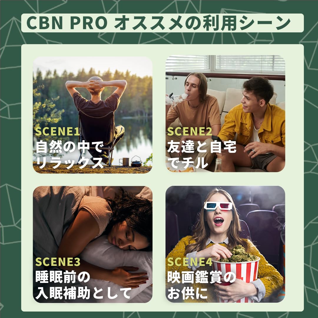 KUSH JP 高濃度CBNリキッド CBN-PRO GSC 510規格フルガラスアトマイザー