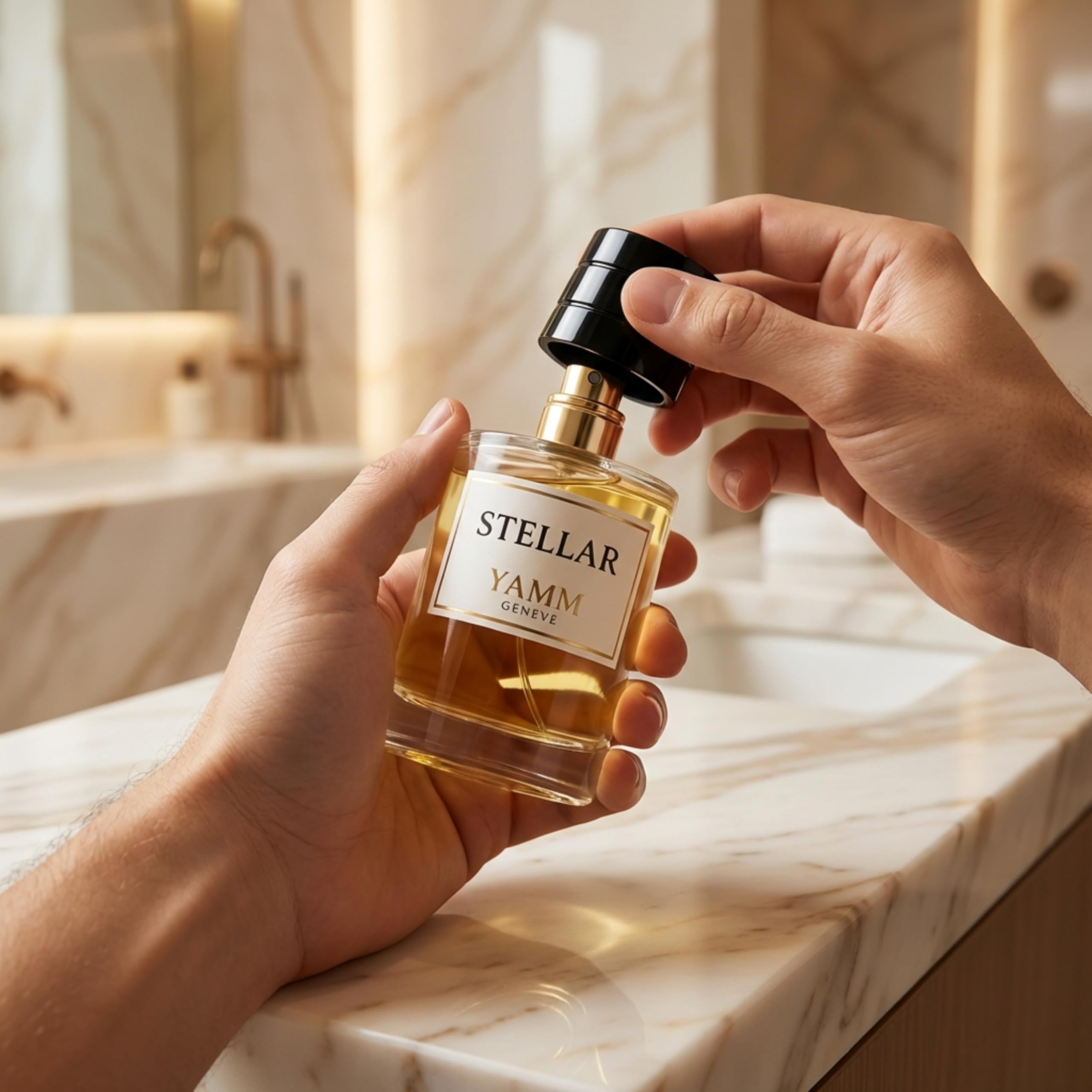 Stellar | Ekstrakt z perfum 50 ml | Mieszane perfumy dla mężczyzn i kobiet, biały bursztyn i kwiat pomarańczy, nuty bursztynowe i balsamiczne, luksusowy i długotrwały