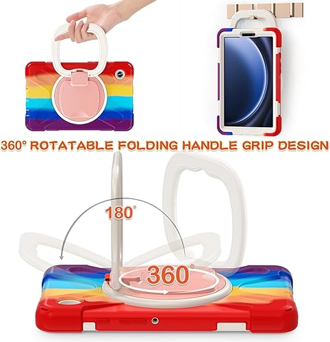 Miniatura 301 de Funda resistente para Galaxy Tab S10 Ultra 2024/S9 Ultra 2023/S8 Ultra 2022, funda híbrida resistente con soporte para bolígrafo S, funda a prueba