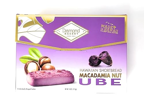 Miniatura 3 de Diamond Bakery - Galletas de mantequilla hawaianas de nuez de macadamia, 4 onzas (Ube)