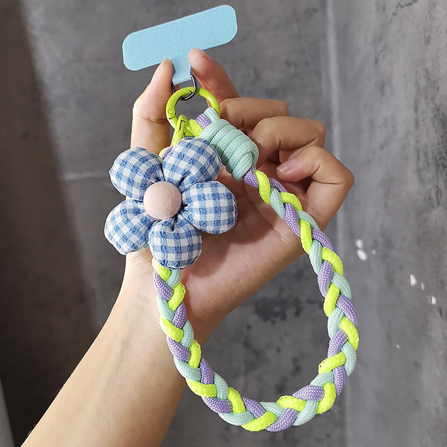 acdiac Portable Flower Phone Lanyard,Universal Phone Crossbody Strap Wristband Lanyard - Image 2