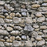 Zaundruck Sichtschutzstreifen Polyester - nachhaltiger Sichtschutz für Doppelstabmattenzaun - Motiv Windschutz 26 m x 19 cm - Sichtschutz-Rolle - Algarve