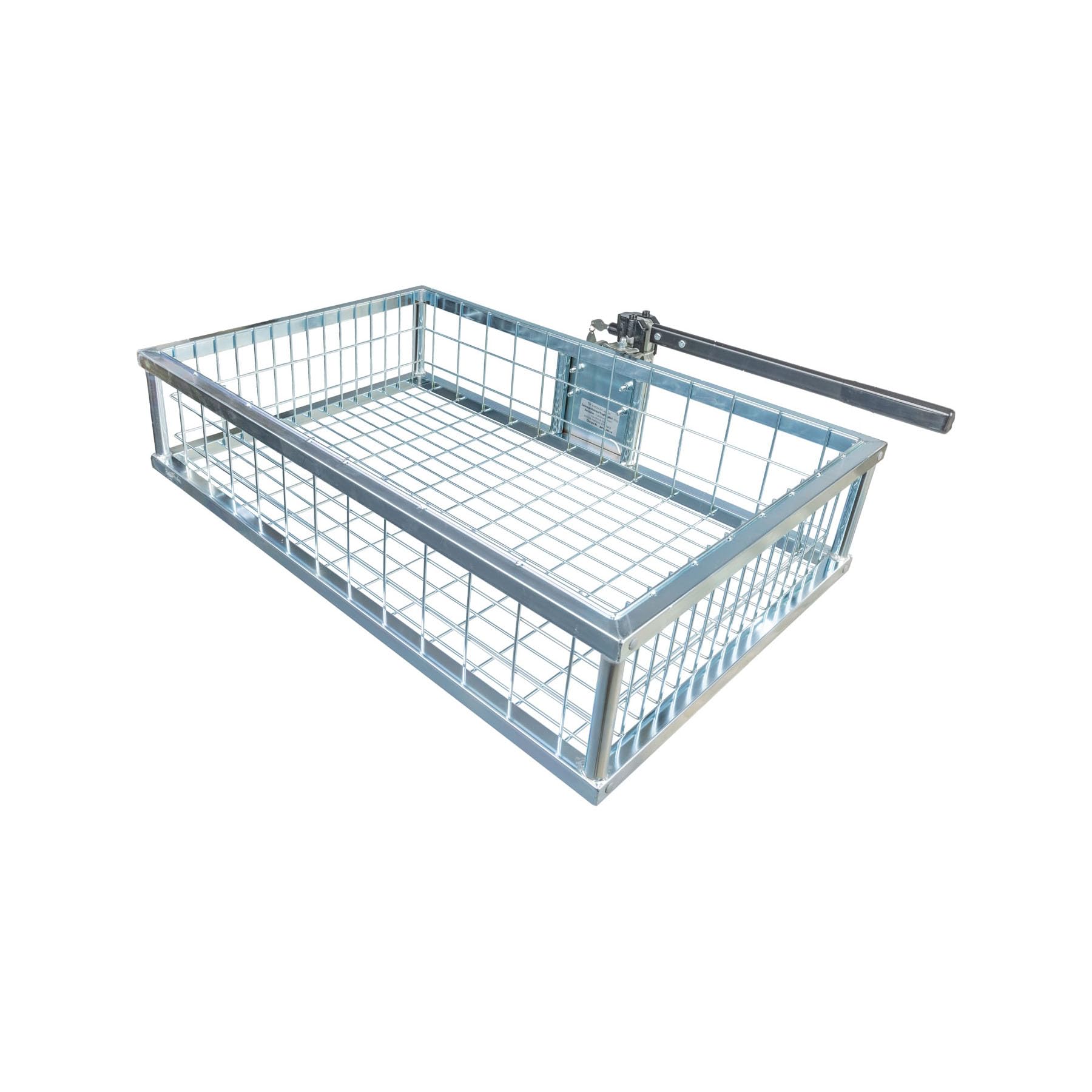 EUROHUNT Heckträger für Anhängerkupplung 890x585x200 mm verzinkt, Gewicht 11kg, Robuster Wildträger, ideal für Jäger (Heckträger mit abklappbarer Schnellkupplung)