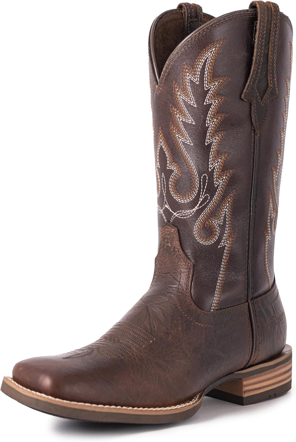 Women's Cowboy Boots for Women Full Cowhide Leather Cowgirl Mid Calf Western Embroidered Country Boot