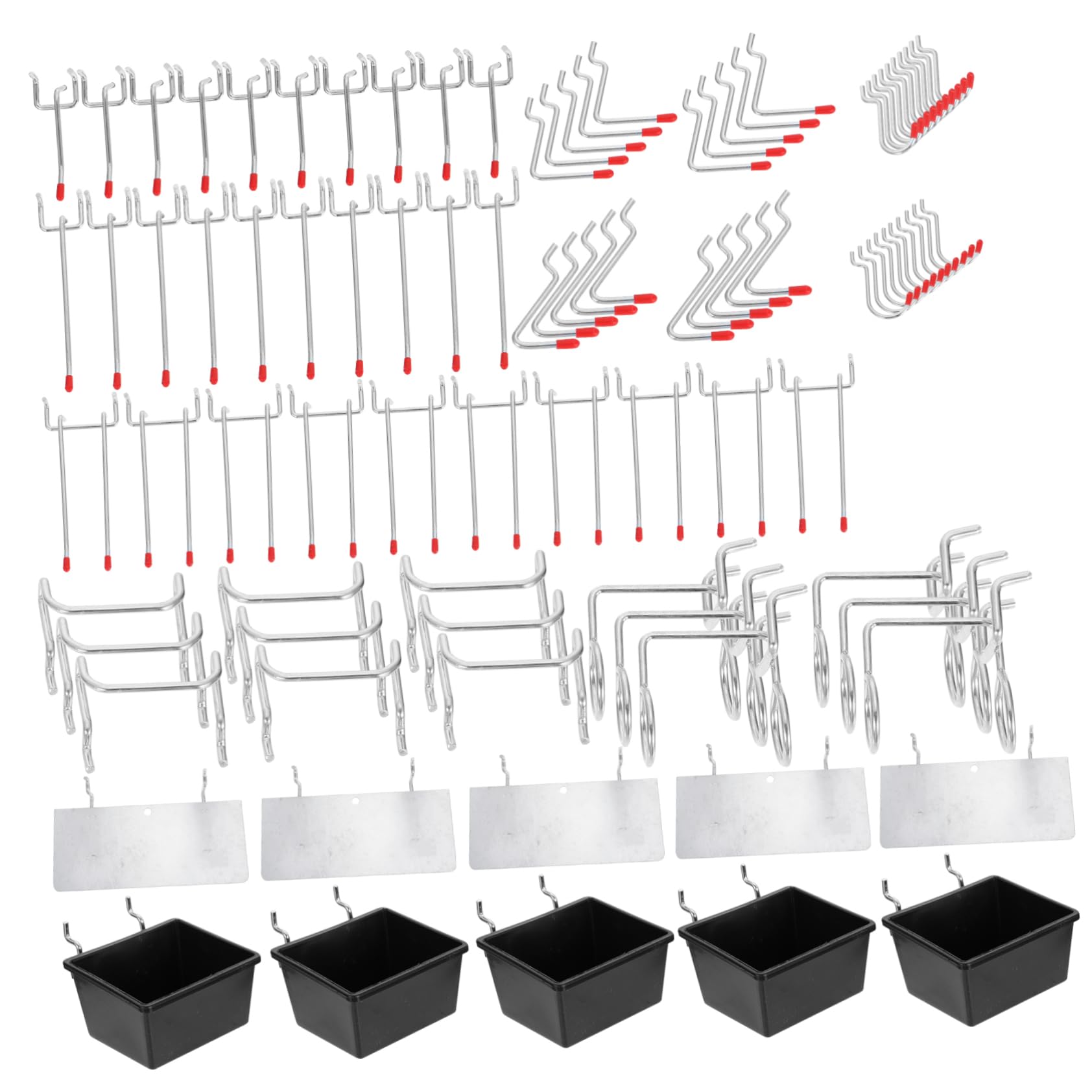 FUNOMOCYA Heavy Duty Garment Rack Display Rack Hanging Hook Latch Hook Tool Heavy Duty Clothes Hanger Rack Display Rack Hook Power Tool Holder Power Tools Black Stainless Steel