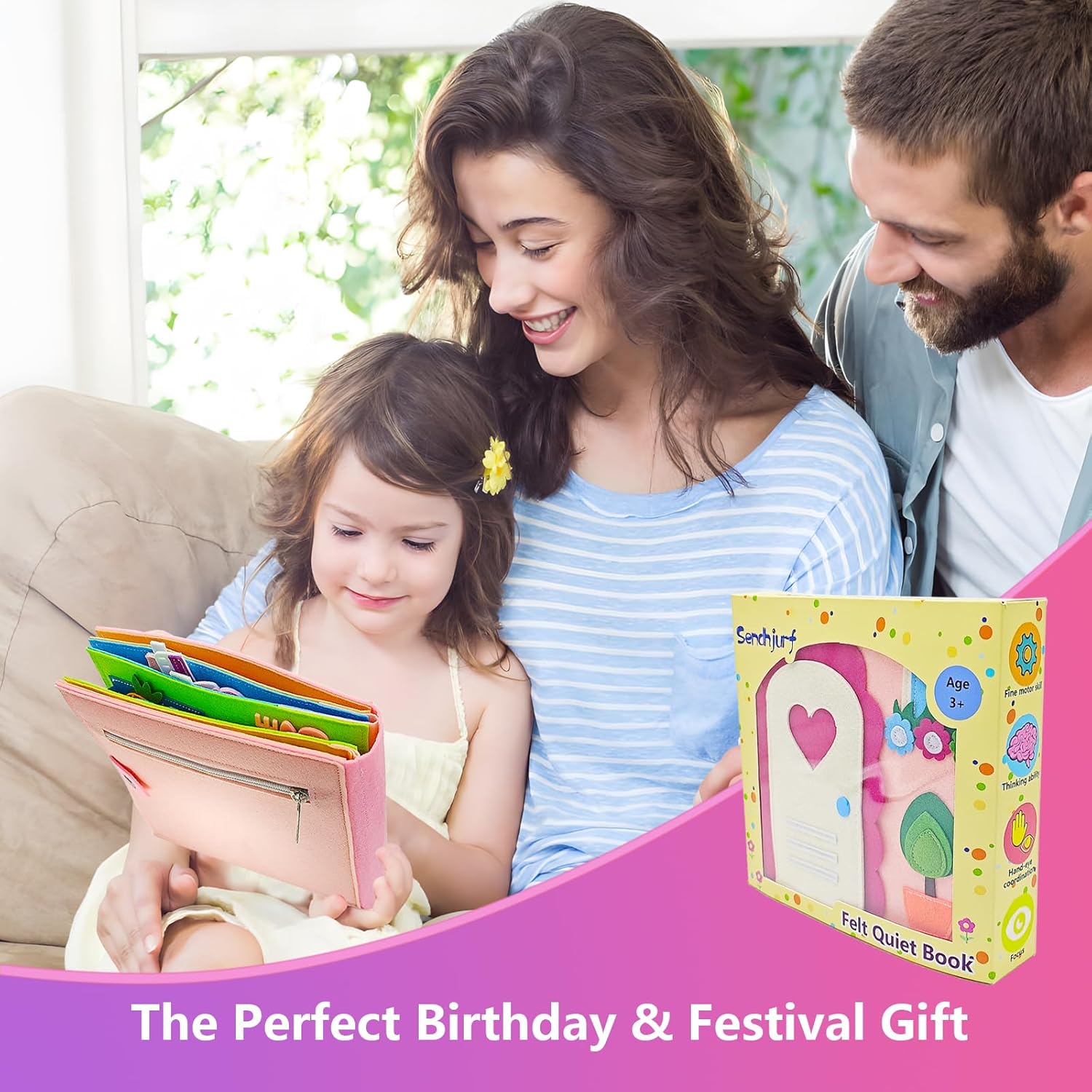 Montessori Busy Book for Toddlers 3-5 Quiet Book Activity Learning Travel Toys for Toddlers Ages 3-5-7 Girls Gift - Image 8