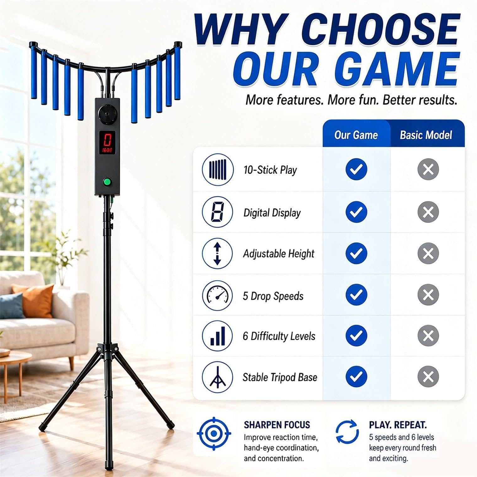 Videogioco Arcade Catch Stick Con Telecomando