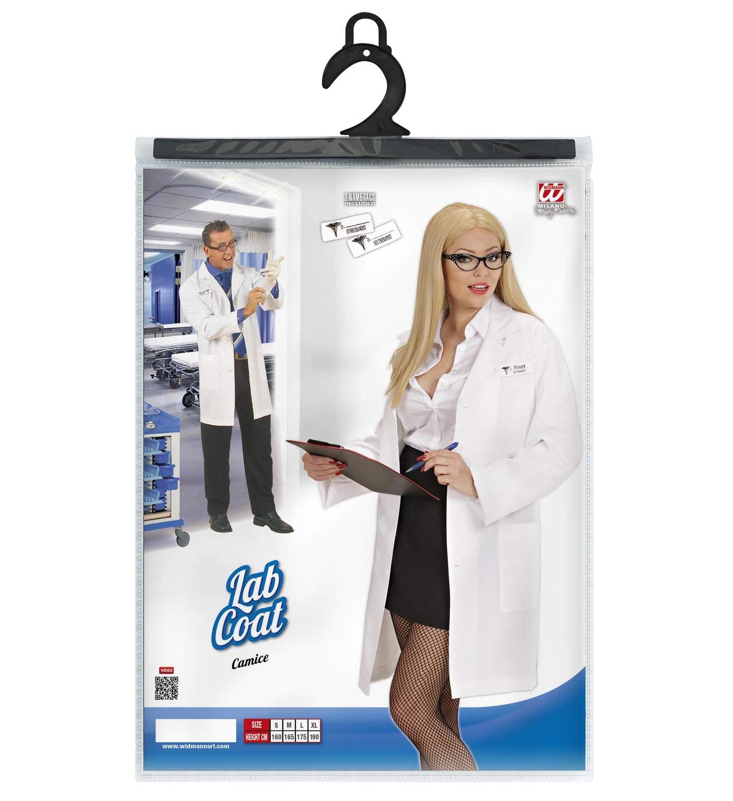W WIDMANN MILANO Party Fashion - Costume d'infirmière pour femme | Avec robe et coiffe, pour les soirées à thème « médecin », « docteur » et « hôpital », ainsi que pour le carnaval