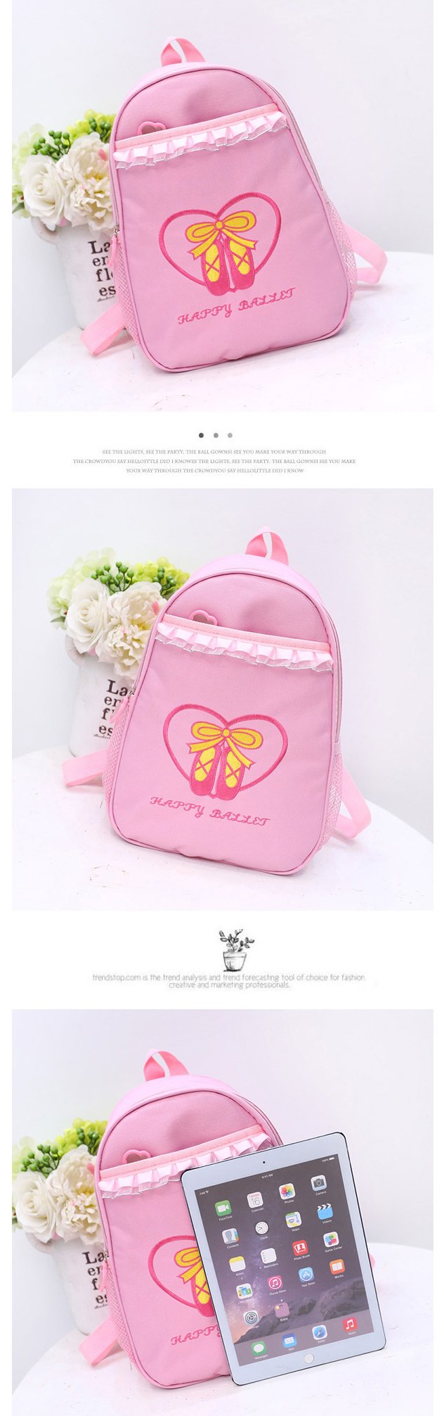 Amazon | トウシューズ柄バレエレッスンバッグ お稽古バッグ