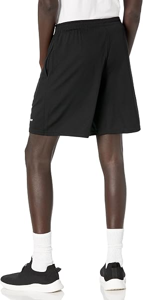 Amazon Essentials Pantaloncini da Allenamento Sportivi Tecnici ad Alte Prestazioni per Palestra e Basket, Vestibilità Ampia Uomo, Pacco da 2 - 2