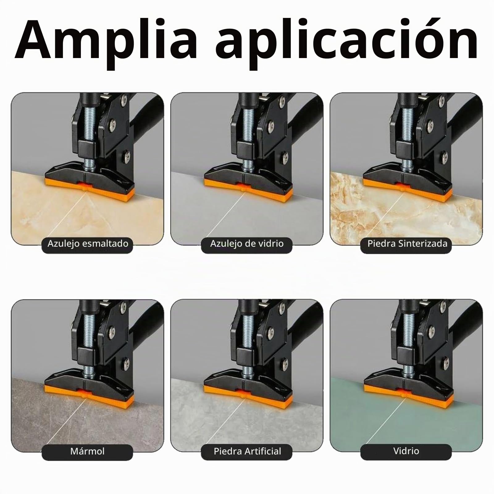 Cortador de Azulejos Manual, Alicates de Presión para Azulejos y Vidrio Ideal para Gran Formato Porcelana Cerámica Mármol Azulejos Esmaltados y Proyectos Profesionales de Corte