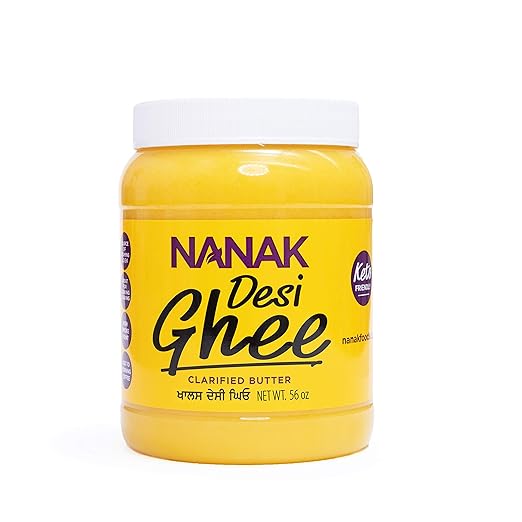 Nanak Pure Desi Ghee, Clarified Butter, 56Ounce Jar