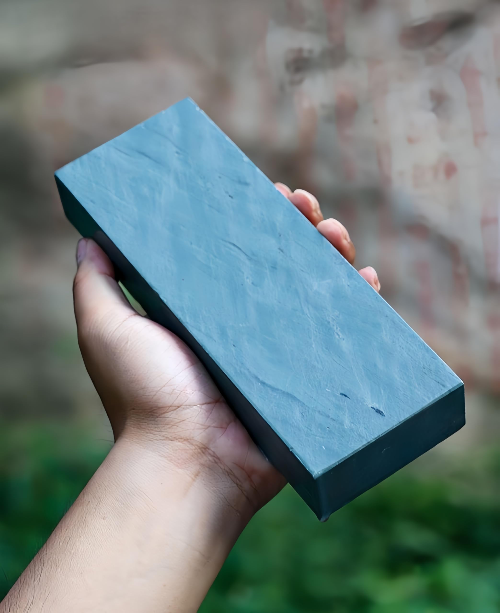Pietra per affilare naturale 15.000 maglie morbide Bluestone Strip | Vecchia pietra per affilare, pietra in polpa fine, per rasoio da barbiere, forbici da pedicure, coltello per la lavorazione