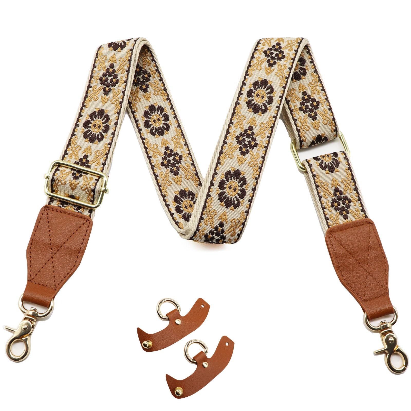 LEMEDE Purse Strap Replacement Crossbody 1.5" Wide Shoulder Strap Adjustable Straps Handbag Strap Replacement Belts