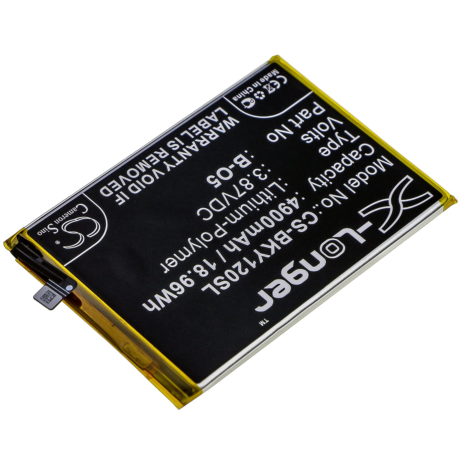 B-O5, 4900mAh Battery Replacement for VIVO PD1901, Y12, Y12 2019, Y12i, Y20, Y20i, Y20S