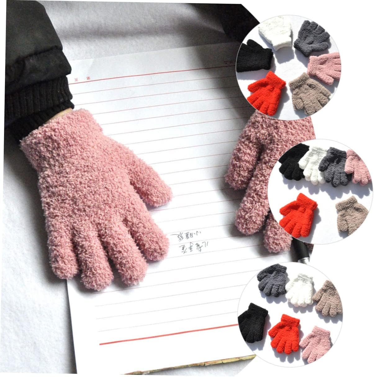 Didiseaon 6pairs Boy Girl Knitted Warm Gloves of Portable Accessories for Cozy Thermal for Ages Multiple Colors
