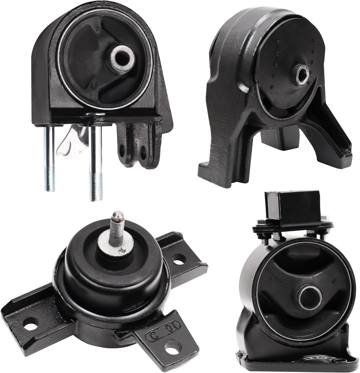 Set of 4，Engine Motor Mount & Trans Mount Compatible with Sorento 2011-2013 Santa Fe 2010-2012, 2.4L 3.5L FWD Replace# 219302P000,218302P000