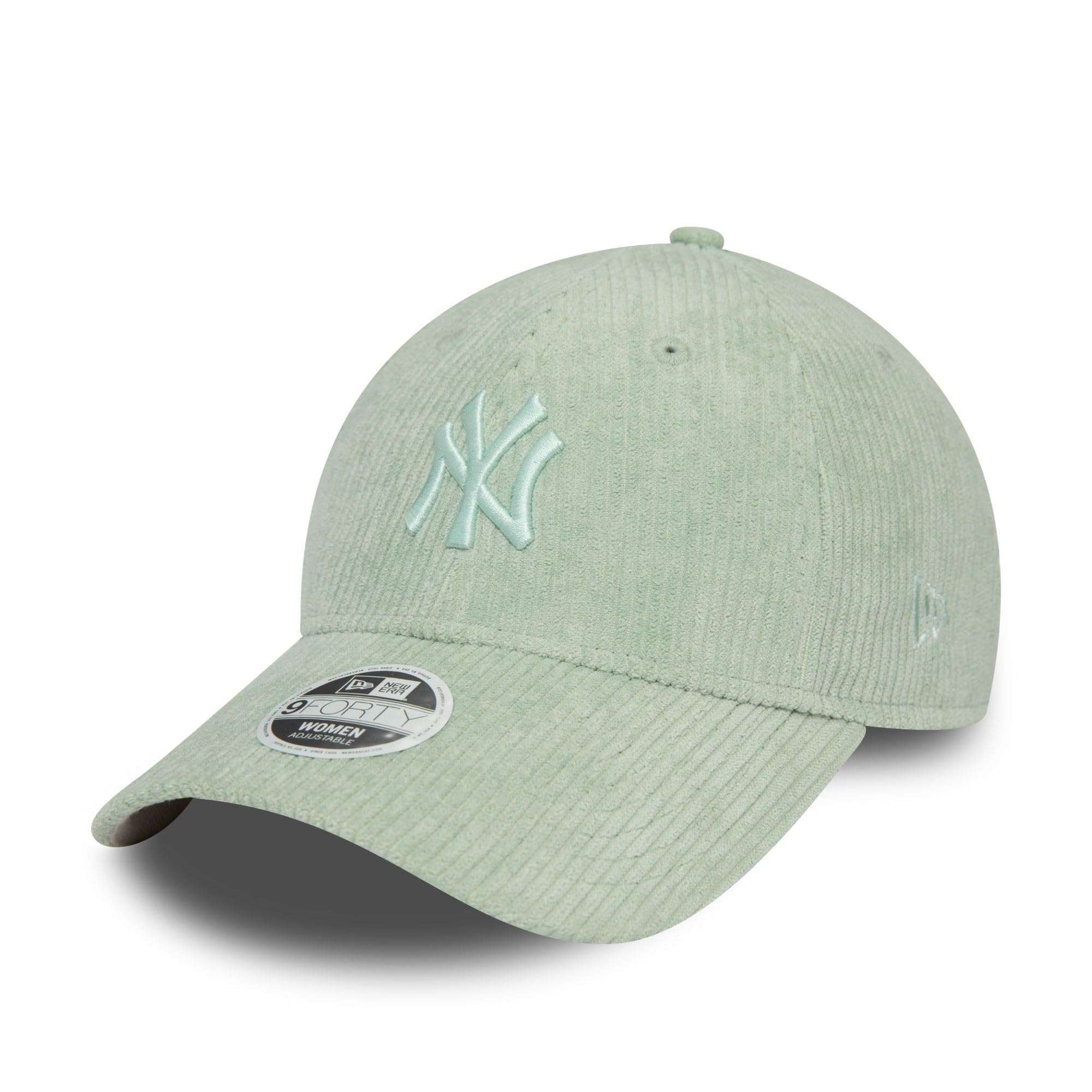 New Era New York Yankees - MLB Baseball - - Baseball Cap hat - Woman Girl - Corduroy Curved Visor NY Logo - Green