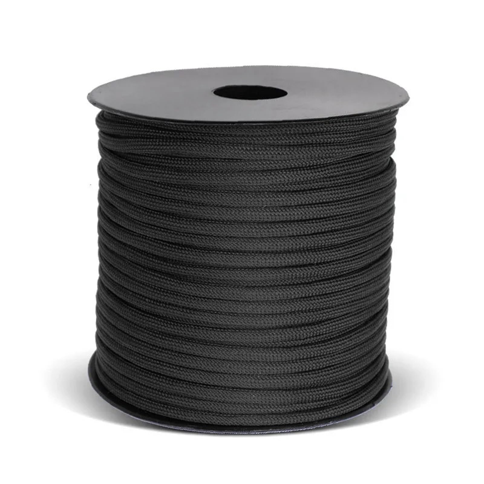 Paracord 9 Strand 4mm 650 Paracord 50m 100m Parachute Cord Camping DIY Weaving Rope Outdoor Survival Line(9C Black,100M)