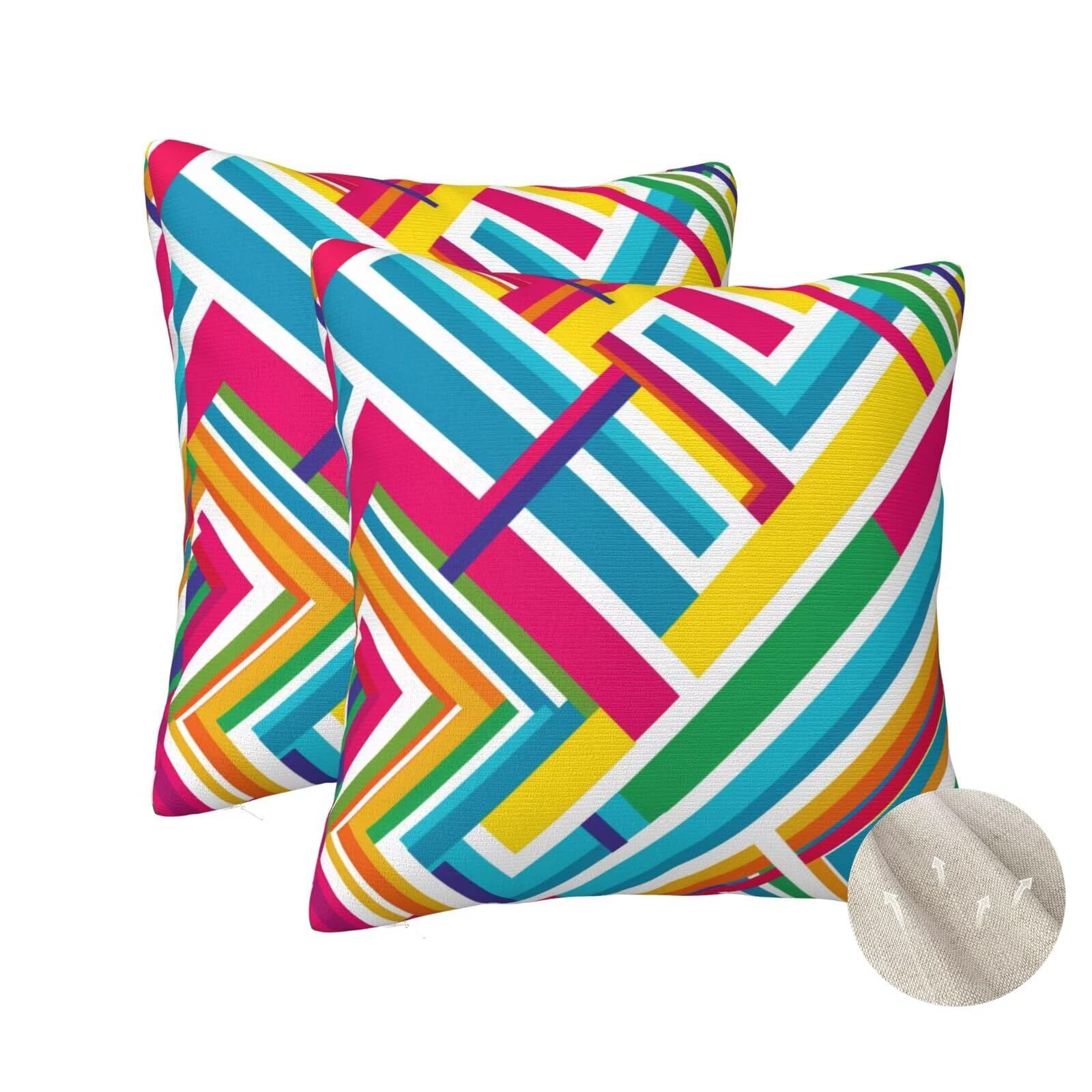 Housses de coussin résumé 60x60 cm pour embellir votre canapé de chambre