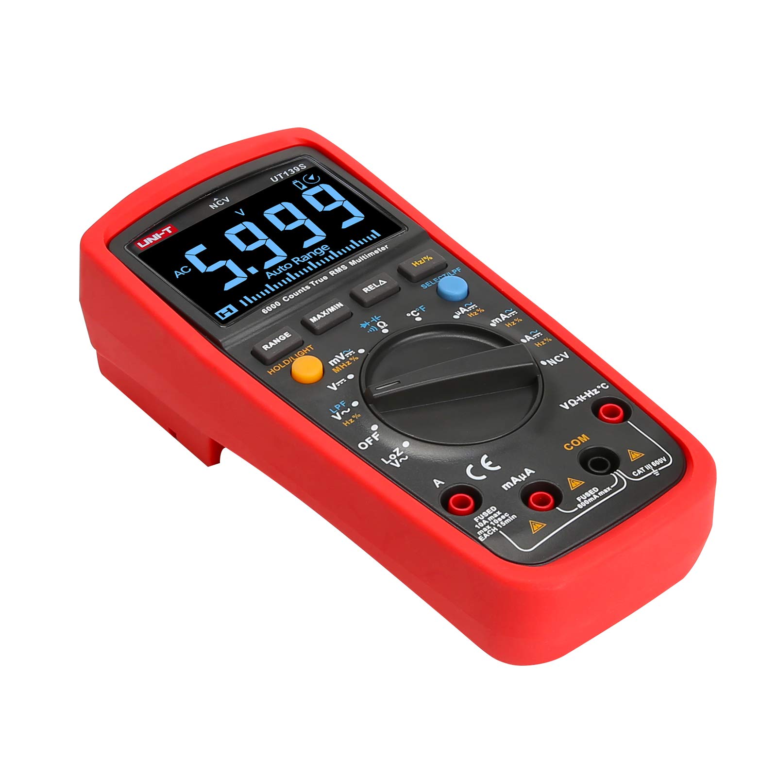 Buy UNIT True RMS Digital Multimeter UT139S, Auto/Manual Range 6000 Counts NCV LPF/LoZ (ACV