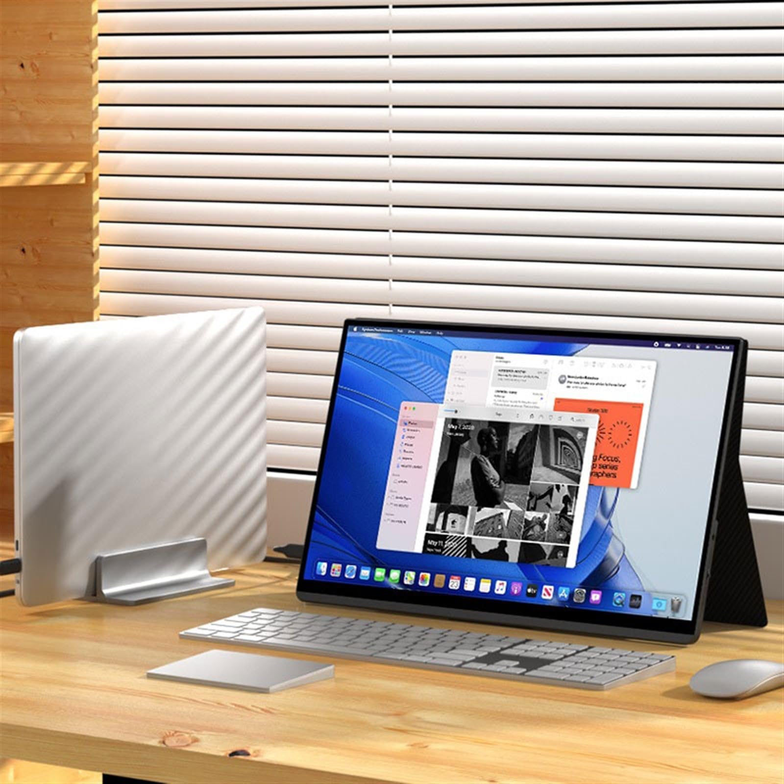 Schermo di espansione esterno for laptop da ufficio con touch screen portatile IPS 15,6 pollici Risoluzione 1920 * 1080 Monitor per Smart Working