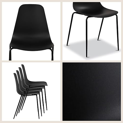 Miniatura 50 de POLY & BARK Isla - Juego de 3 taburetes de bar para cocina, taburetes de bar de altura de mostrador, taburetes de bar para interiores y exteriores,