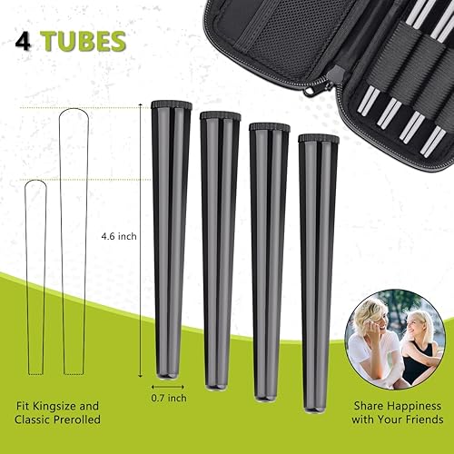 Miniatura 3 de OZCHIN Bolsa de bloqueo de medicamentos y estuche de almacenamiento con 4 tubos, Bolsa de bloqueo de medicamentos y estuche de almacenamiento con 4