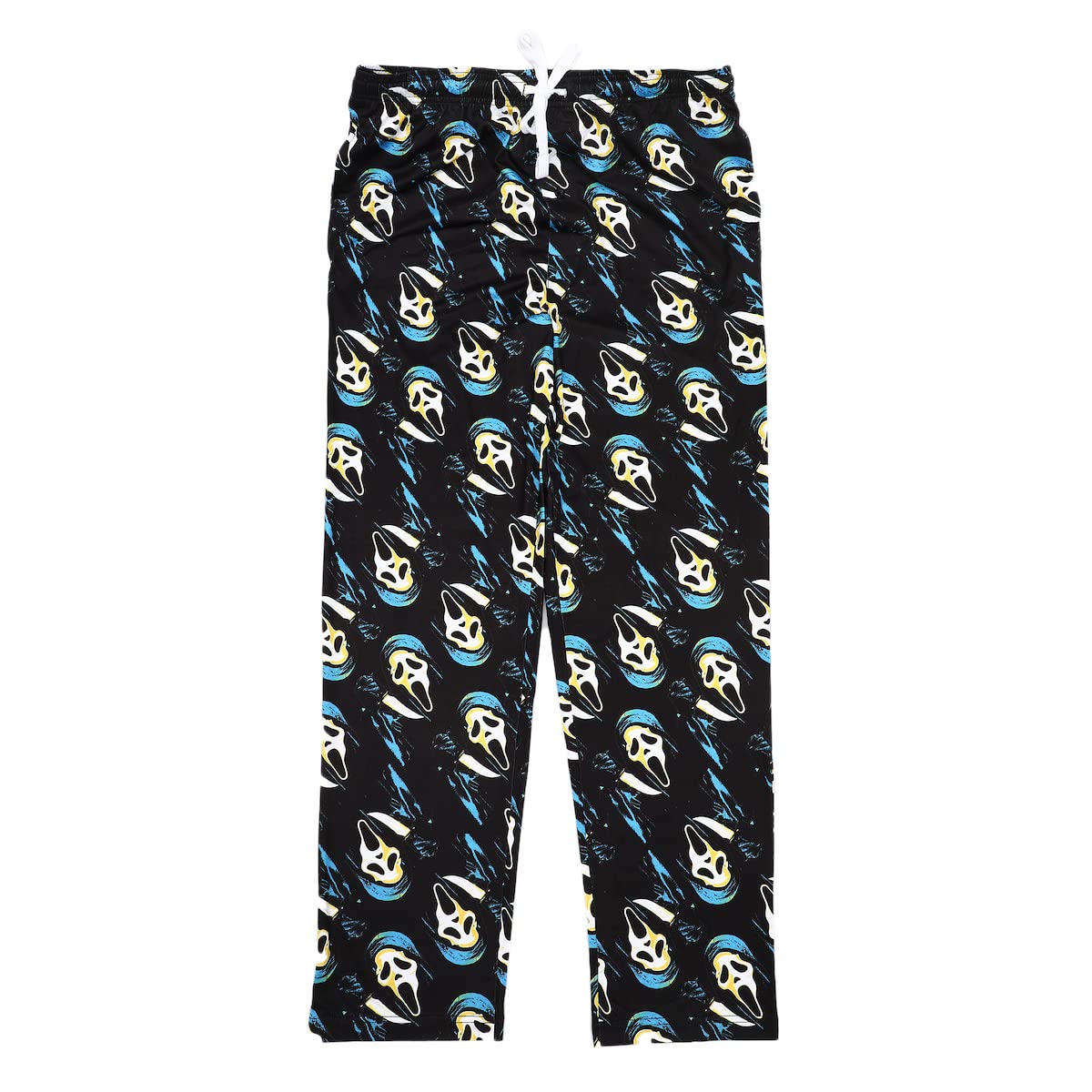 Bioworld Ghostface Repeat Print Men's Black Sleep Pajama Pants