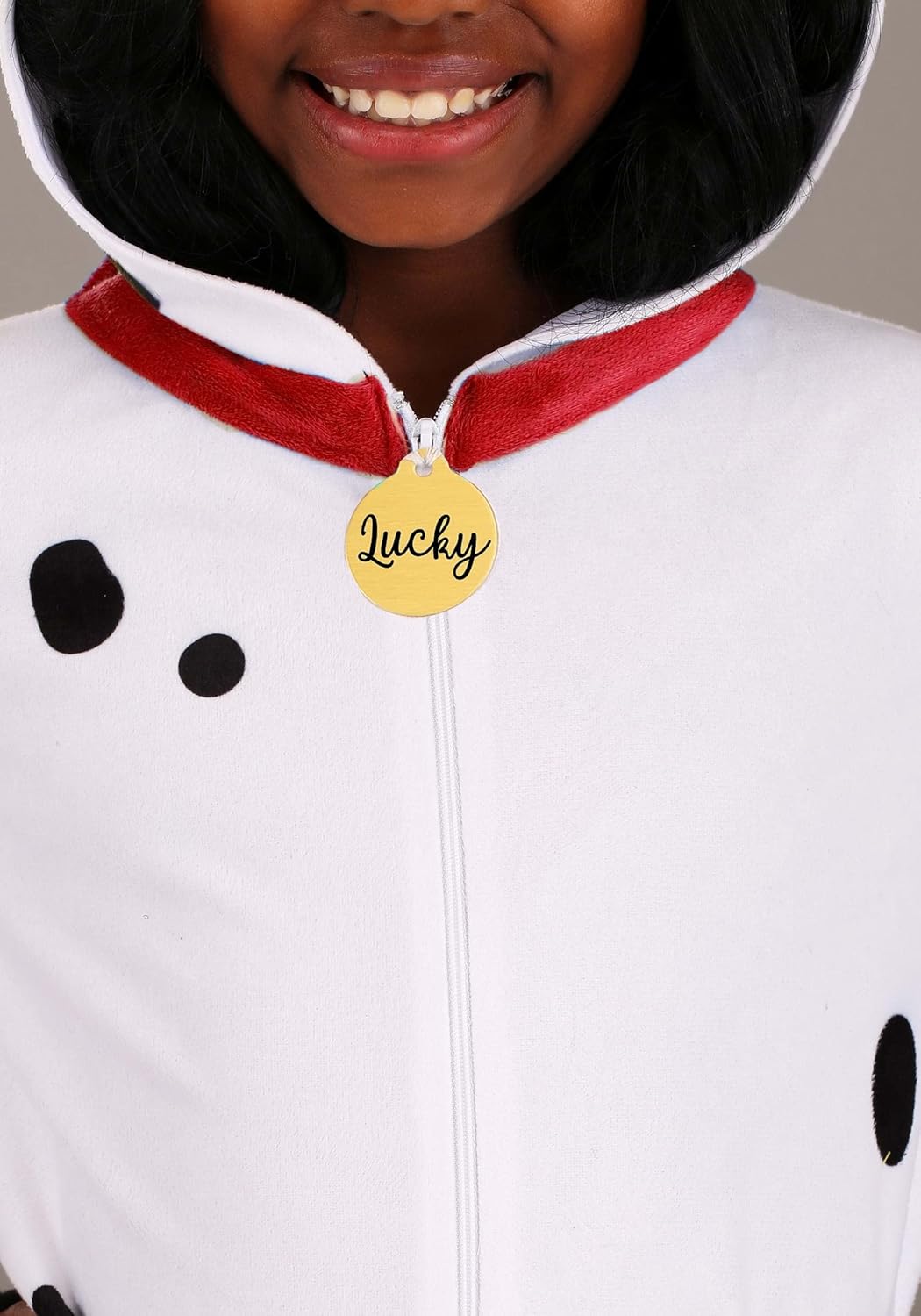 Disney 101 Dalmatians Kids Spotted Lucky Costume Unisex, Cute Puppy Halloween One-piece for Boys and Girls - Image 6