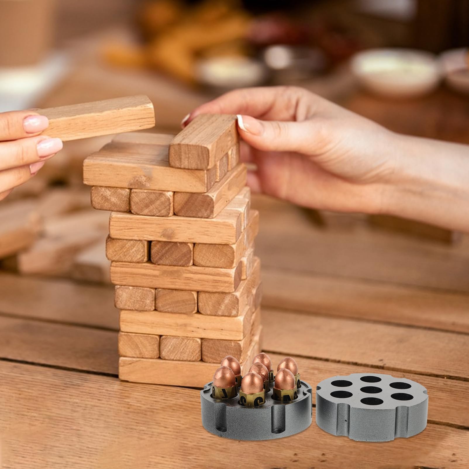 ERINGOGO Set di Dadi da Gioco in Resina con Base, Leggeri e Resistenti, Superficie Liscia, per Giochi da Tavolo, Feste e Bar