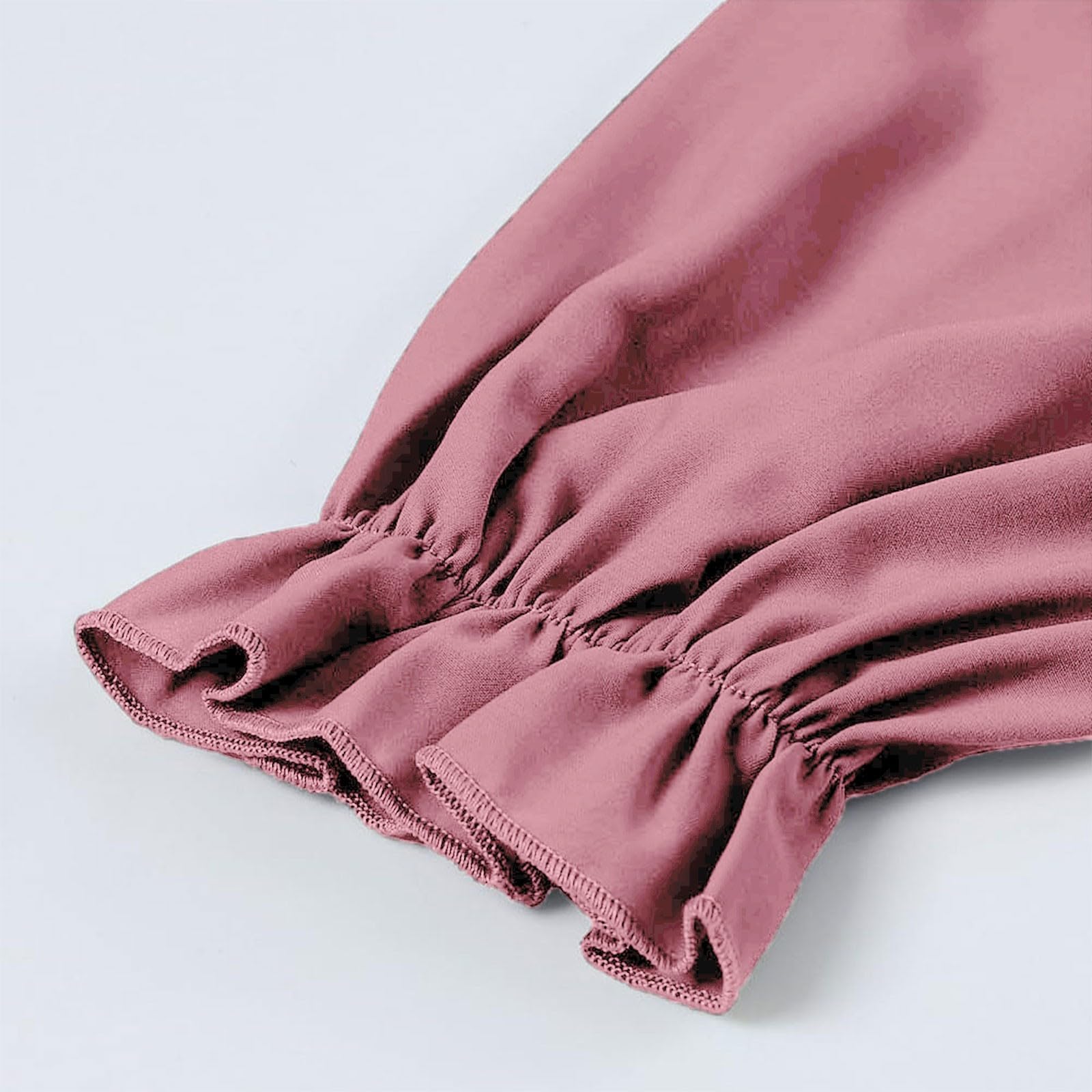 Vestito da ragazza con scollo quadrato e punto smock alto basso a maniche lunghe abito estivo per bambini casual A-Line Swing volant abiti da festa di compleanno per matrimoni