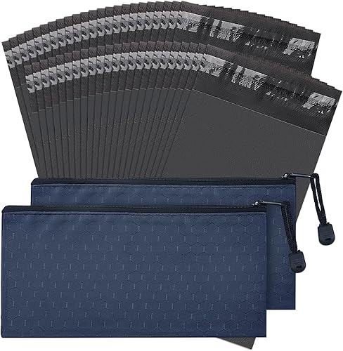 Bolsas de eliminación personal femenina, 200 unidades, color gris opaco y 2 bolsas de almacenamiento para tampones, almohadillas, forros