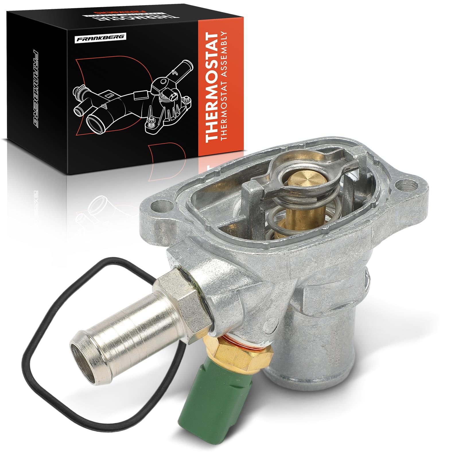 Frankberg Refrigerante del Termostato Compatibile con KA RU8 1.2 169 1.2 Ypsilon 312 1.2 Bi-Fuel Ypsilon 843 1.2 169 1.2 4x4 Replace# 1535448,9S518575AA