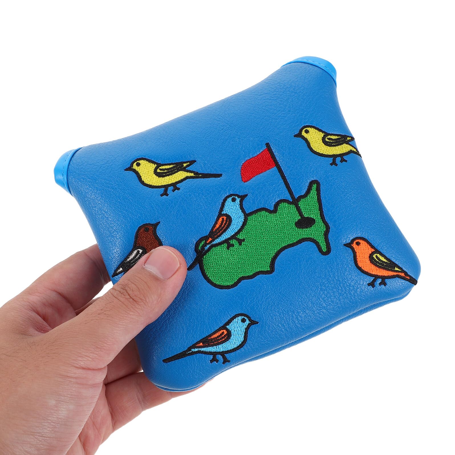 Funda para Putter de Golf Tipo Mazo, PU y Felpa Azul