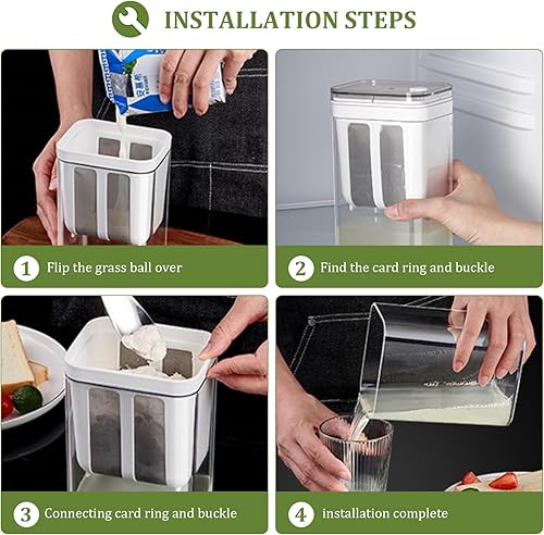 Miniatura 5 de Colador de yogur para hacer yogur, 37.2 fl oz Bpa- Colador de queso con una malla fina Bsg y tapa, filtro de jugo a prueba de fugas, fabricante de