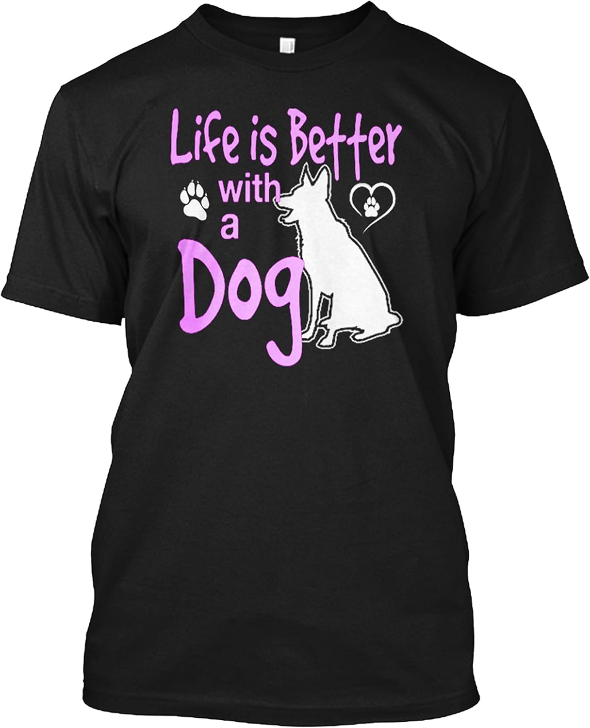 N/ Life is Better with A Dog Gift T Shirt for Men Women