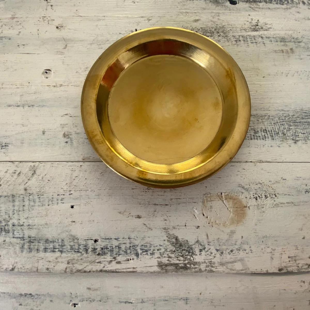 Brass Plain Lid Large