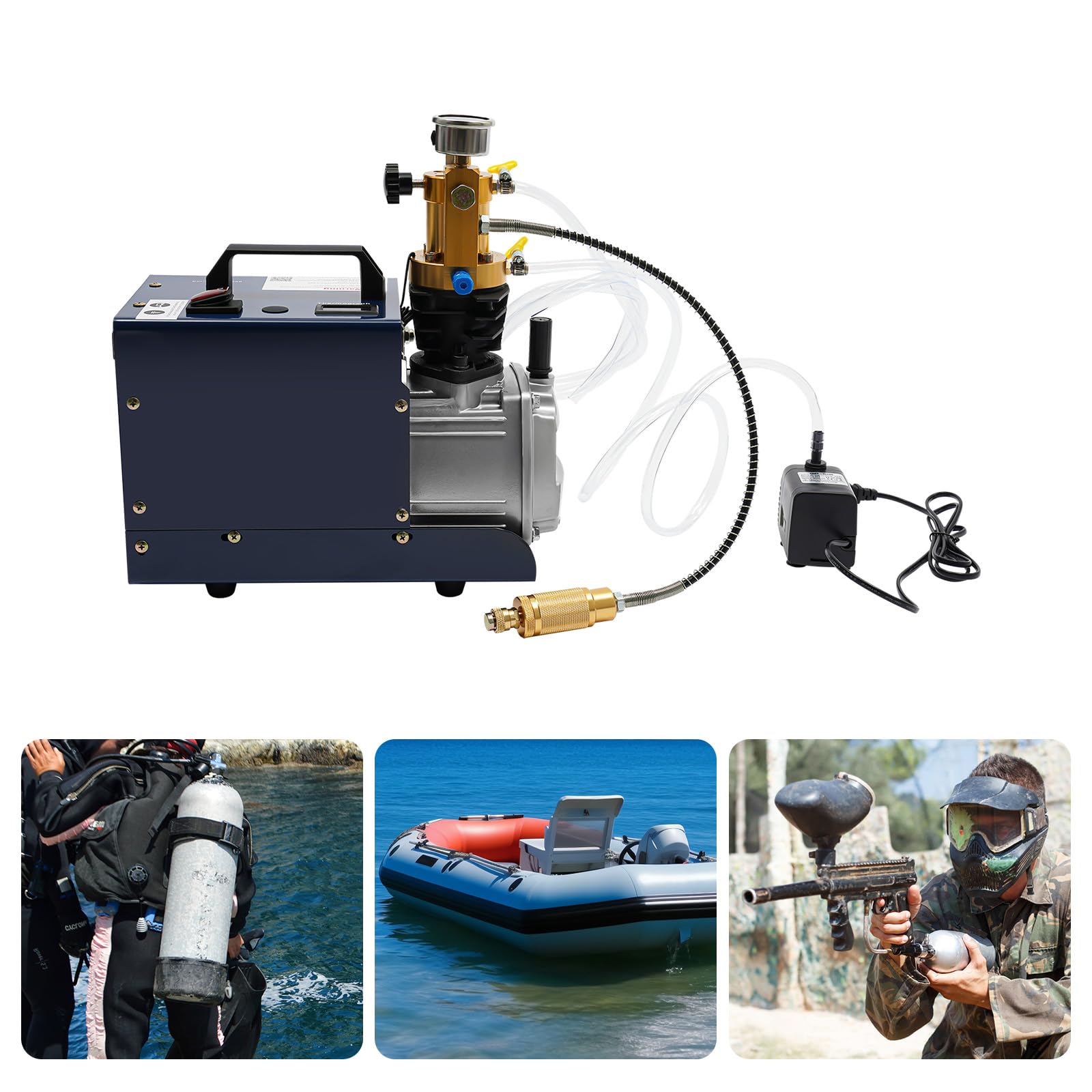 Compressore ad aria ad alta pressione, cilindrata 80 l/min, compressore ad aria compressore, 300 bar, 4500 PSI, 30 MPA, PCP 220 V, norma europea per pompa ad aria Airgun Scuba