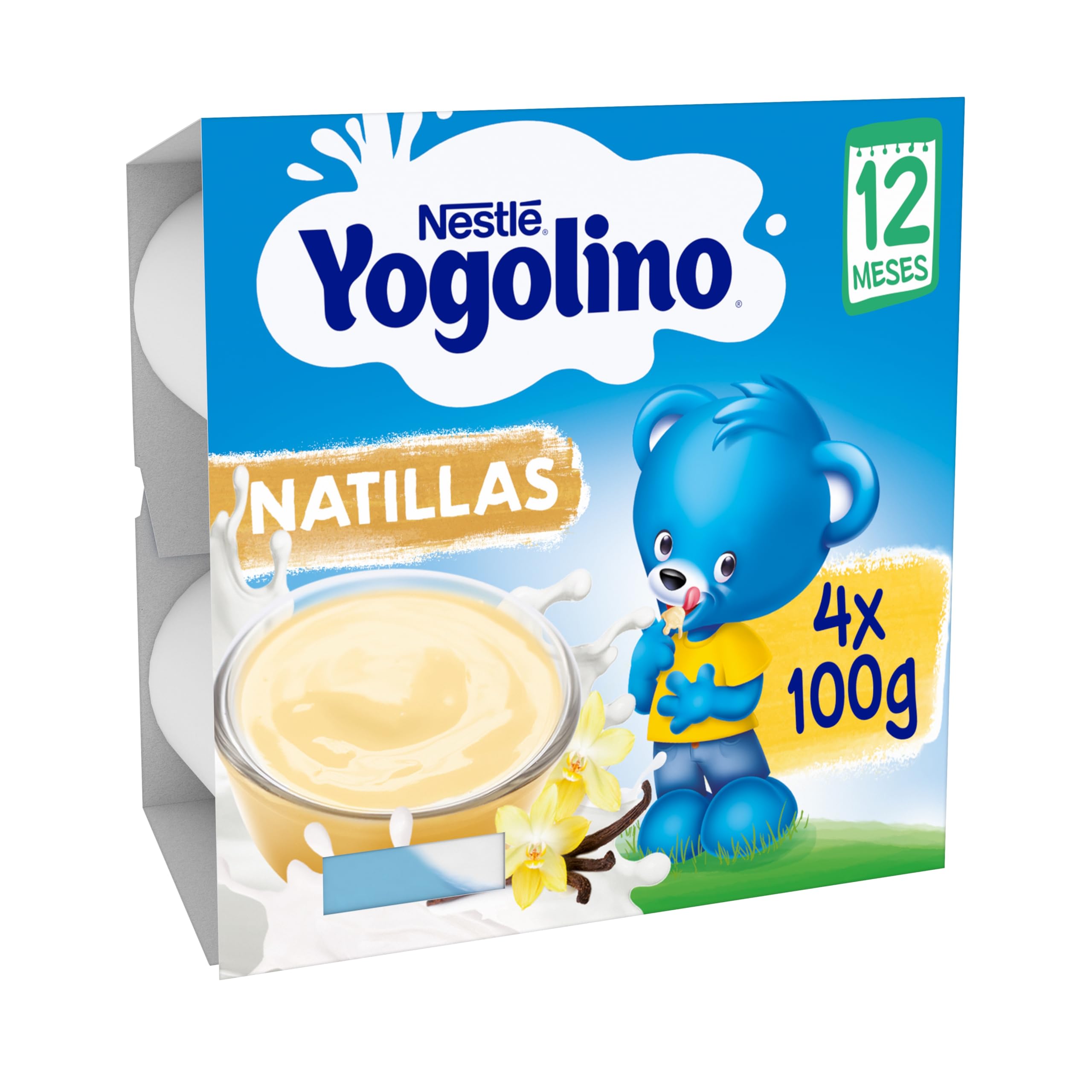 Nestlé Iogolino Natillas con Galleta 4x100 gr 6m+
