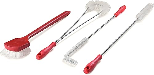 Miniatura 6 de Carlisle FoodService Products 4011105 Cepillo para freidora de alto calor con punta en L, 23 pulgadas, rojo (paquete de 12)