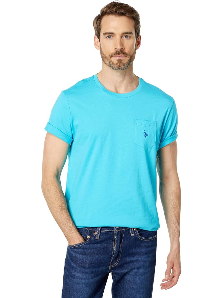 U.S. POLO ASSN. Solid Crew Neck Pocket T-Shirt