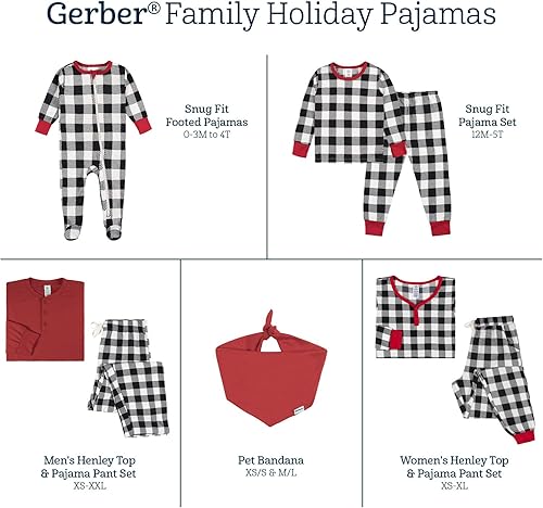 Miniatura 7 de Gerber Pijamas a juego unisex para bebés