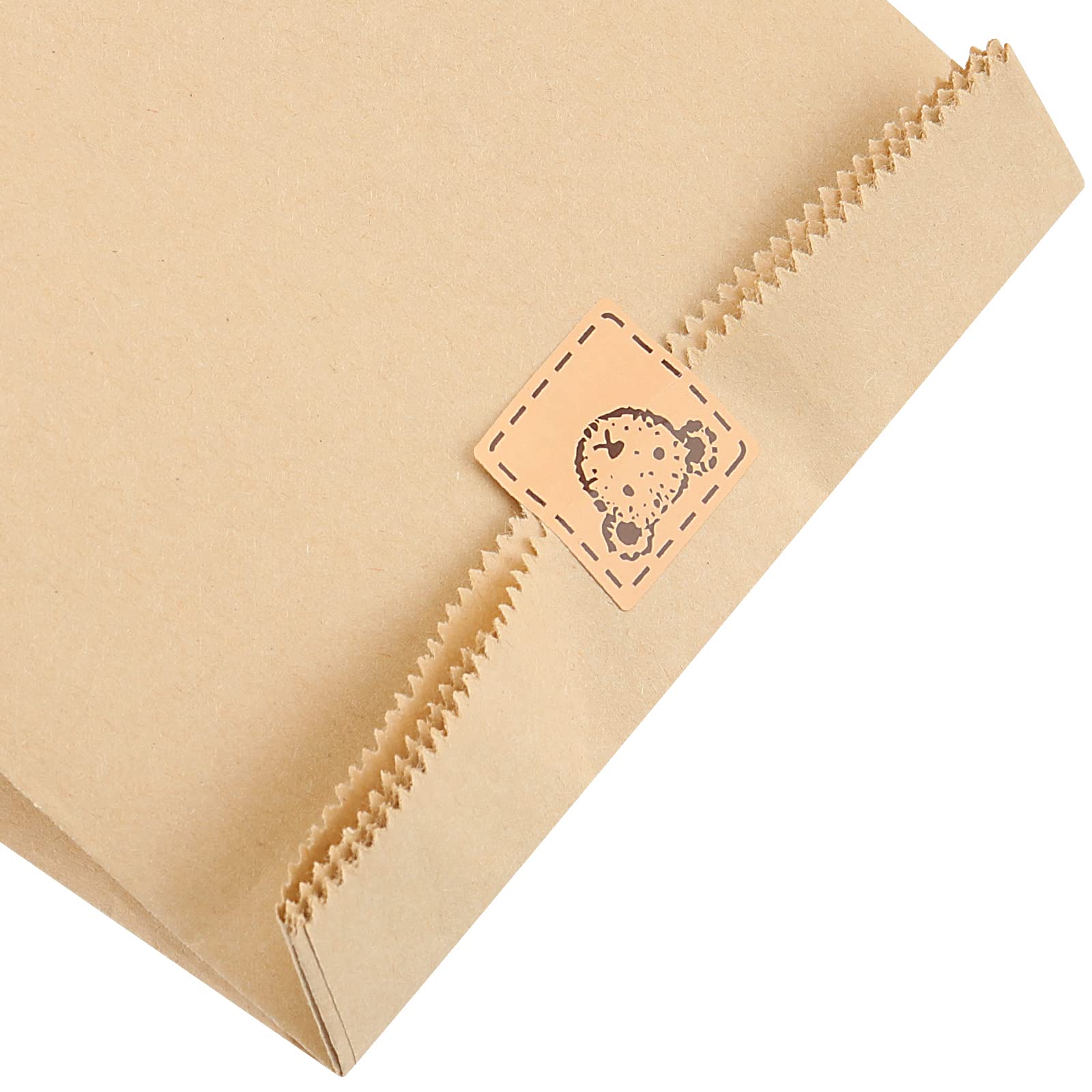 50 PCS Brown Paper Bags Small- 9x5.5x17 CM For Snack, Birthday
