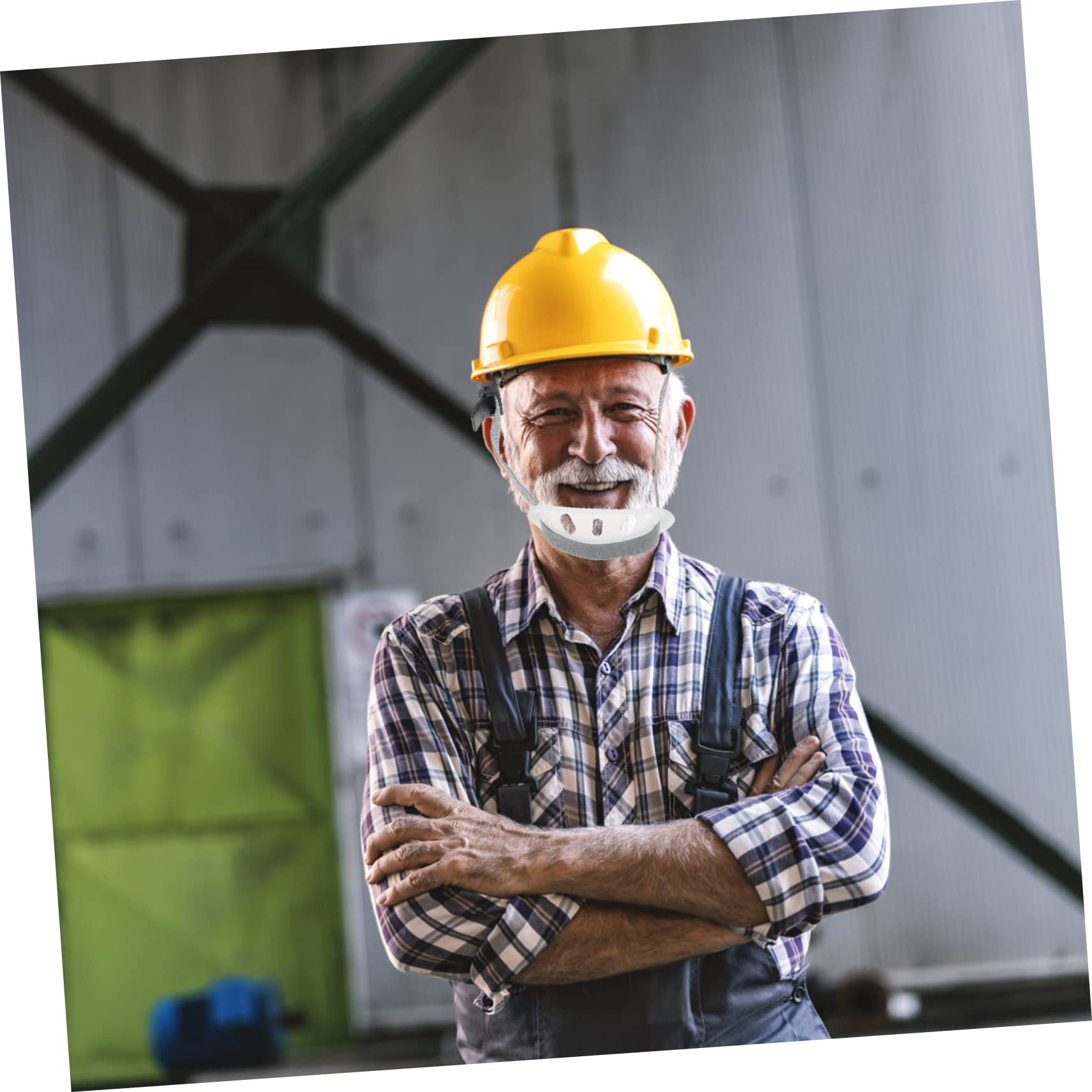 OKUMEYR 5pcs Chin Strap Helmet Chain Strap Chin Cup for Helmet Strap Bulk Hats Helmet Straps Strap and Chin Cup Hard Hat Adjustable Helmet Brim Batting Helmet Mask Hat Clasp Plastic White