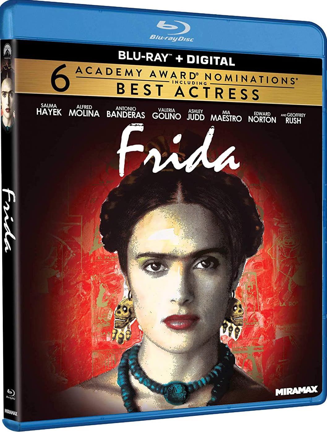 Frida Blu-ray importación USA con máxima fidelidad audiovisual cinematográfica